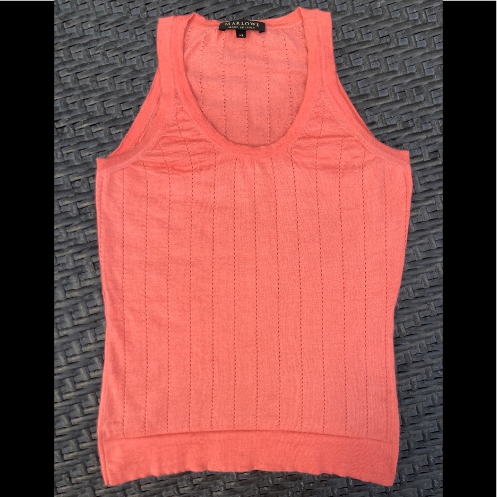Marlow cashmere tank top. XS. made in Italy. 70% Cashmere. 30% Silk